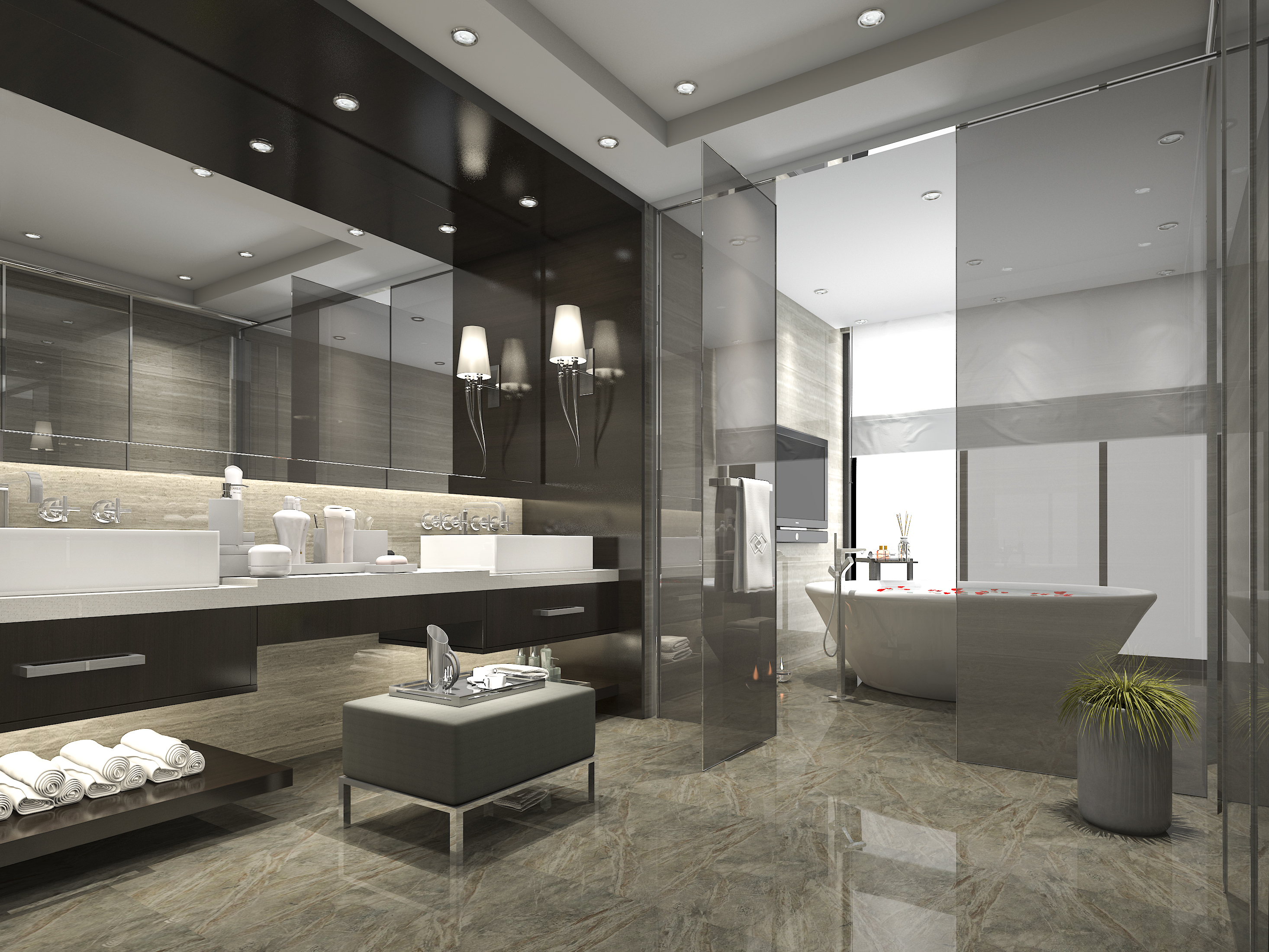 Luxury bathroom remodeling