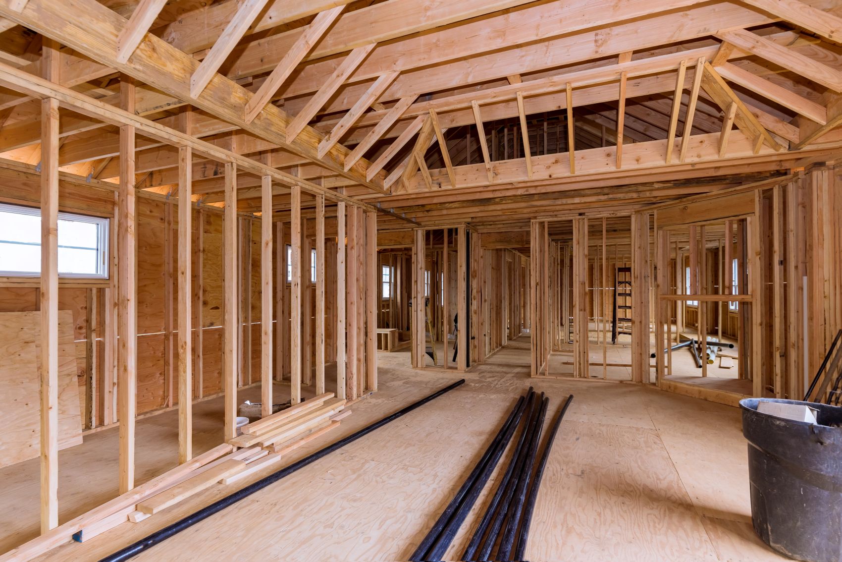 Completed home addition project by SLM General Contractors