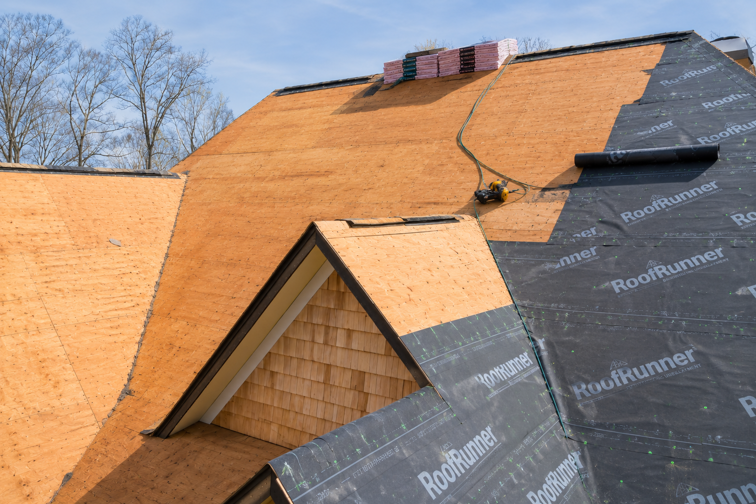 Roofing during