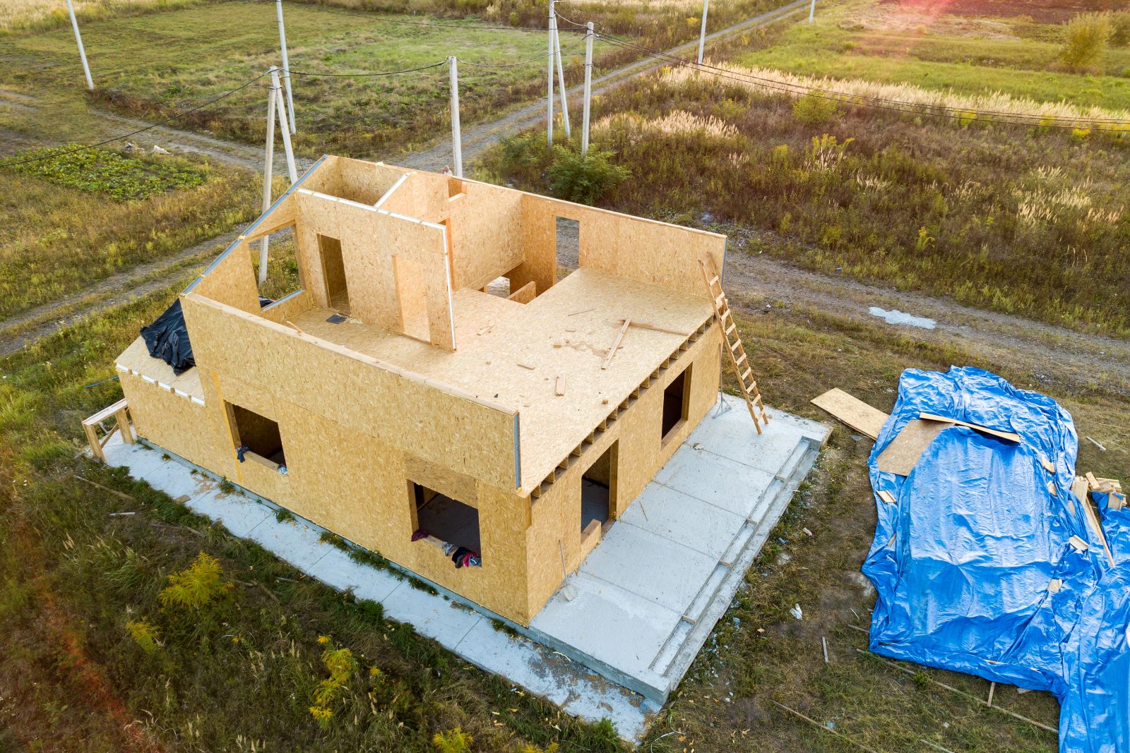 New Builds rough-in coordinated with framing and interior construction